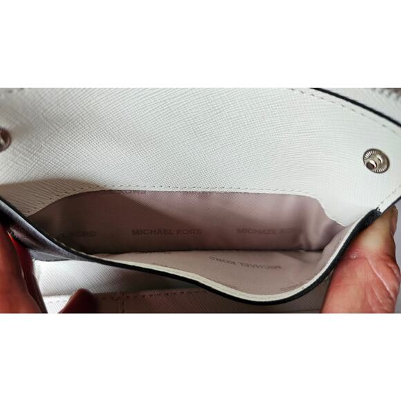 Michael Kors Jet Set Saffiano Leather Travel Wallet Removable Card Holder  NEW - Picture 2 of 6